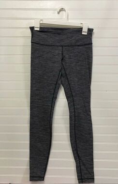 Lululemon High Times Pant Diamond Jacquard Space Dye Black Slate Size 6